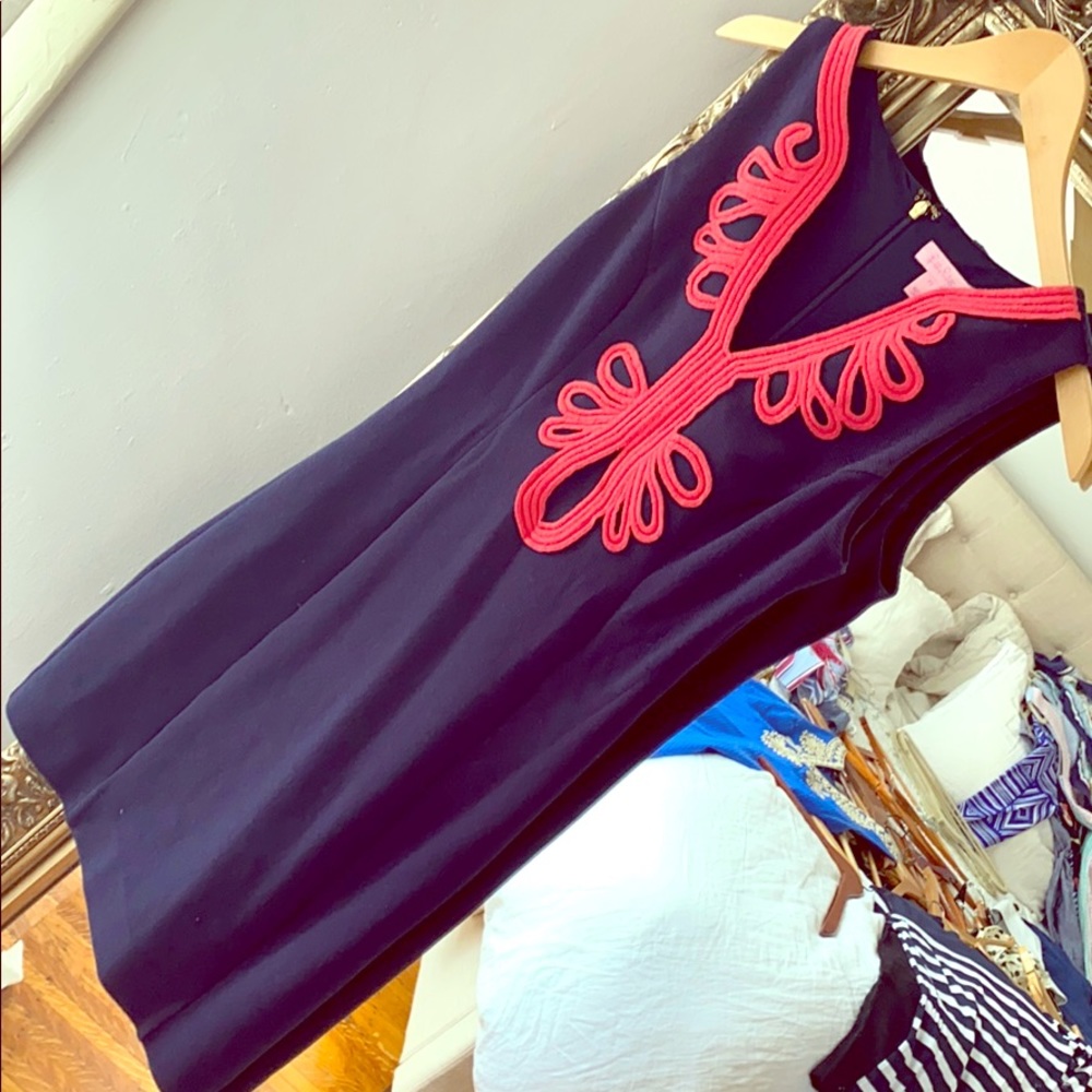 Gorgeous Lilly Pulitzer mini dress navy & pink